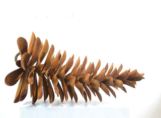 Pine Cone 23-254 - large, naturally rusted, Weathering steel, outdoor  sculpture by Floyd Elzinga on artnet
