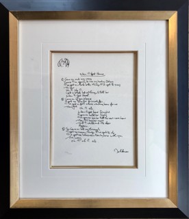 Woman - John Lennon - Framed Lyrics Wall Art