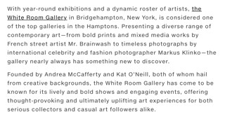 PRESS | The White Room Gallery PRESS | The White Room Gallery