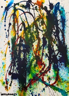 Wyland’s Abstract: Watercolor on Deckled Archival Paper