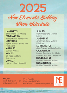 New Elements Gallery Show Schedule New Elements Gallery Show Schedule