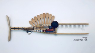 Gavin Small Wood Crutch Fish Fish Wall Art Sculpture by Stephen Palmer  Running Dog Studios – Sweetheart Gallery, LLC: Contemporary Craft Gallery,  Fine American Craft, Art, Decor, Handmade Home & Personal Accessories