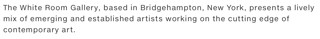 PRESS | The White Room Gallery PRESS | The White Room Gallery