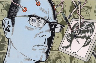 Charles Burns • Sérigraphie Face à face II/V numérotée , signée limitée