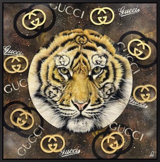 Hayley Goodhead’s Golden Gucci: Fashion Imagery in Mixed Media