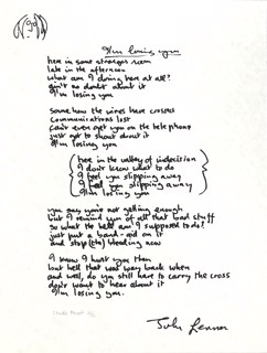 Woman Framed Limited Edition Hand Written Lyrics