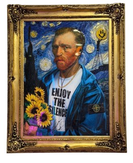 Mr Sly’s Enjoy The Silence: Van Gogh Reframed in Mixed Media