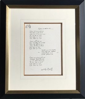 John Lennon Lyrics - 25 For Sale on 1stDibs  john lennon titel 25  besedilo, lyrics for sale, john lennon art for sale