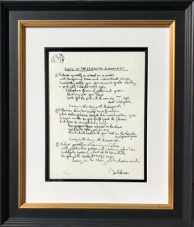 Woman - John Lennon - Framed Lyrics Wall Art