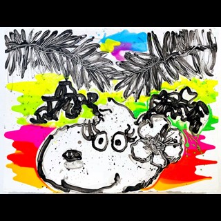 トム・エバハート 『Tahitian Hipster Ⅴ』 ミクスドメディア Tahitian Hipster V - Marcus Ashley Gallery