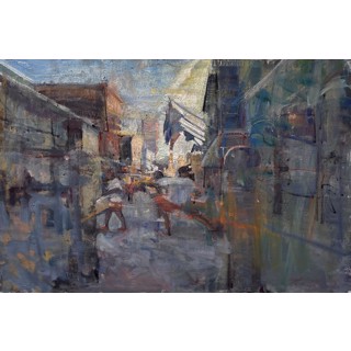 Dusk on Bourbon Street by Mikael Olson Dusk on Bourbon Street by Mikael Olson