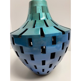 OS Vase (Turquoise/blue) by Joel Hunnicutt