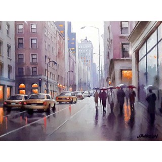 Rainy Day, New York By Alexei Butirskiy