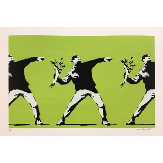 版画 NOT BANKSY /  Riot Not BANKSY/NOT BANKSY - Rat With Spray Cans - Original Spray Paint