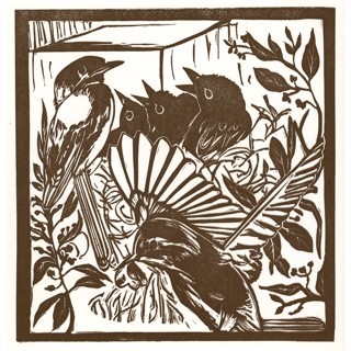 Black Cat - titled Curiosity - Linocut Print - Folksy