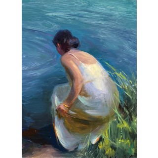 Wading Aquamarine by Suchitra Bhosle Wading Aquamarine by Suchitra Bhosle