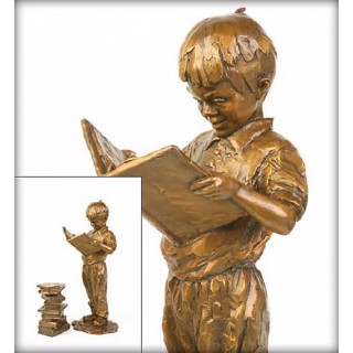 Gary Price young Boy Fishing Sculpture