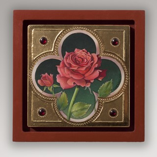 Pink Rose Icon by Fred Wessel Pink Rose Icon by Fred Wessel