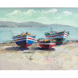 Below Taormina (Sicily) by George Guzzi