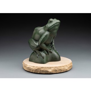 Seated Frog Fountain by Tony Hochstetler Seated Frog Fountain by Tony Hochstetler
