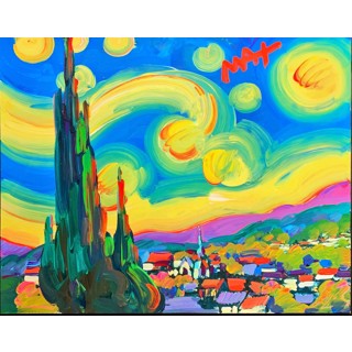 peter max starry night