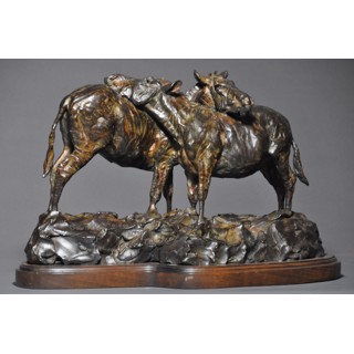 Kelsey 騎馬像 ブロンズ製 2体セット 1976年製 Kelsey 騎馬像 ブロンズ