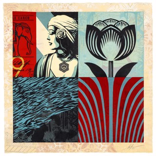 【希少・世界115枚限定】Obey Giantアート:スタイル（シアン） 希少・世界115枚限定】Obey Giantアート:スタイル（シアン） 希少