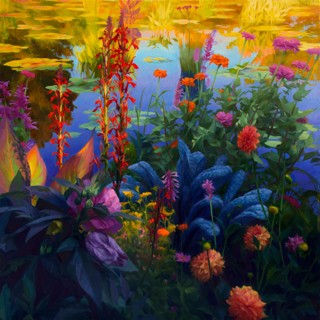 August Pond by Adrienne Stein August Pond by Adrienne Stein