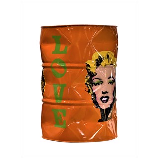 Love-Marilyn Monroe Green by Brand Logo Barrels by Efi Mashiah