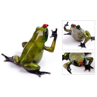 Tim Cotterill Frog Man カエルの置物 Digger by Tim Cotterill - R Frogs Gallery