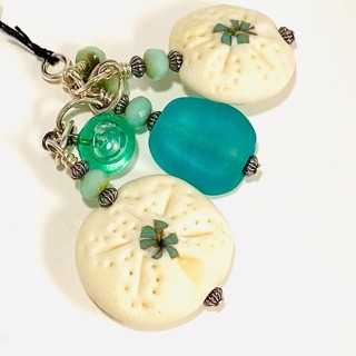 Large Sea Glass Beads in Celadon