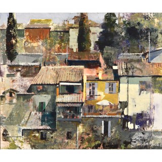 Tuscan Hill Town by Dale O Roberts Tuscan Hill Town by Dale O Roberts