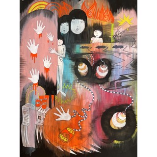 Cokkun Vich コックン・ヴィッチ 「sofa」 現代アート 絵画 Cokkun Vich コックン・ヴィッチ 「sofa」 現代アート 絵画