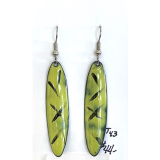 CT 4.3 Green and Black Earrings Long by Cathy Talbot CT 4.3 Green and Black Earrings Long by Cathy Talbot