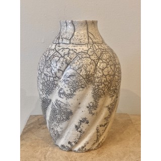 Raku Vase on sale with Spirals