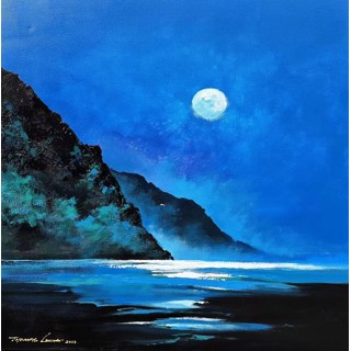 The Lagoon - Acrylic On Canvas Painting (24X24)