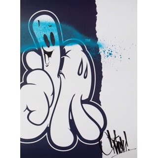 3 Foot LA Hands (Blue) by OG Slick | Patrick Jones Gallery