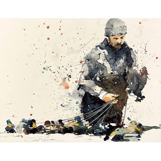Gathering The Decoys by David Rawlinson Gathering The Decoys by David Rawlinson