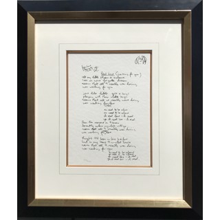 Woman - John Lennon - Framed Lyrics Wall Art