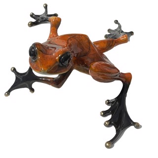 Large Red Dart Poison Frog Statue Exotic Museum Quality 3ft