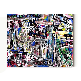 Louis Vuitton Multicolor Paint Drip Fashion Graffiti Pop Art Wall