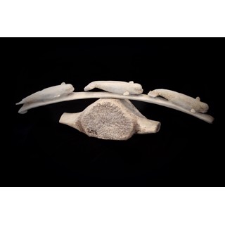 Three Whale Bone Sculpture by Bart Hanna