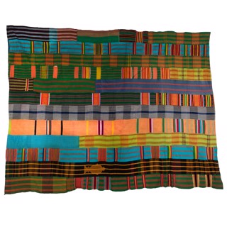 Ewe Kente Cloth Black