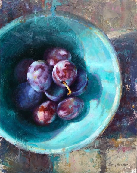 Plums in Blue