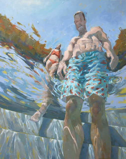 Michele Poirier Mozzone | The Next Step | Oil on Canvas | 60" X 48" | $15,700