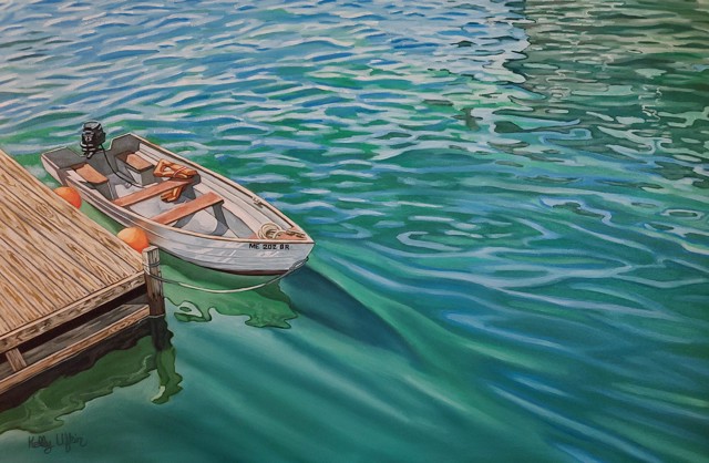 Kelly Ufkin | Stonington, Maine Skiff | Oil on Canvas | 20" X 30" | $2,500