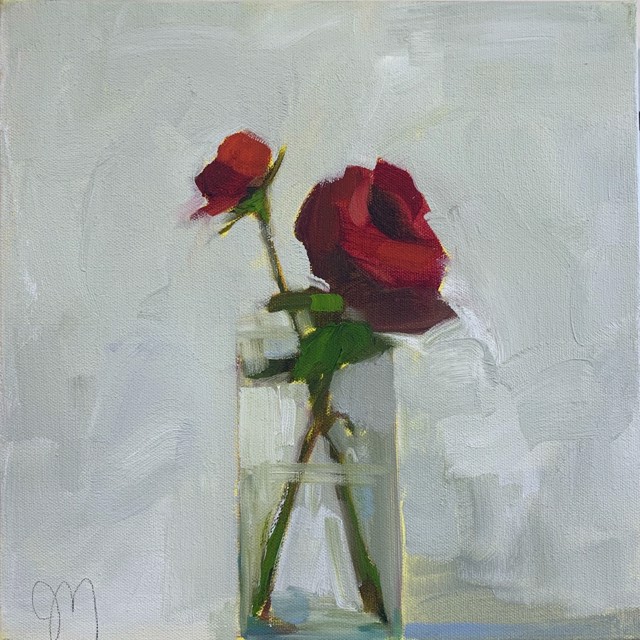 Jill Matthews | Reds 3 | Oil on Canvas | 12" X 12" | Sold