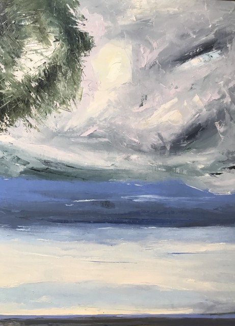 Janis H. Sanders | Moonlight Shore | Oil on Panel | 36" X 24" | $3,675