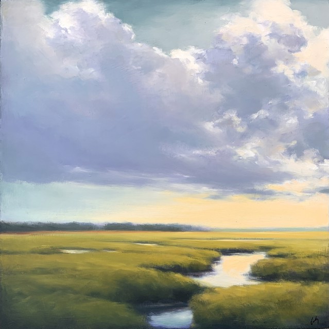 Margaret Gerding | Butter Sunset | Oil on Panel | 20" X 20" | Sold