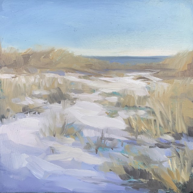 Margaret Gerding | Dune Study | Oil on Panel | 8" X 8" | Sold